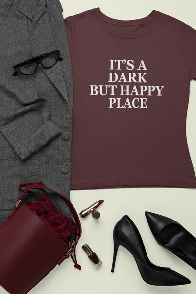 Its A Dark But Happy Place Victoria Beckham Celebrity T-shirt- FunkyTeesClub