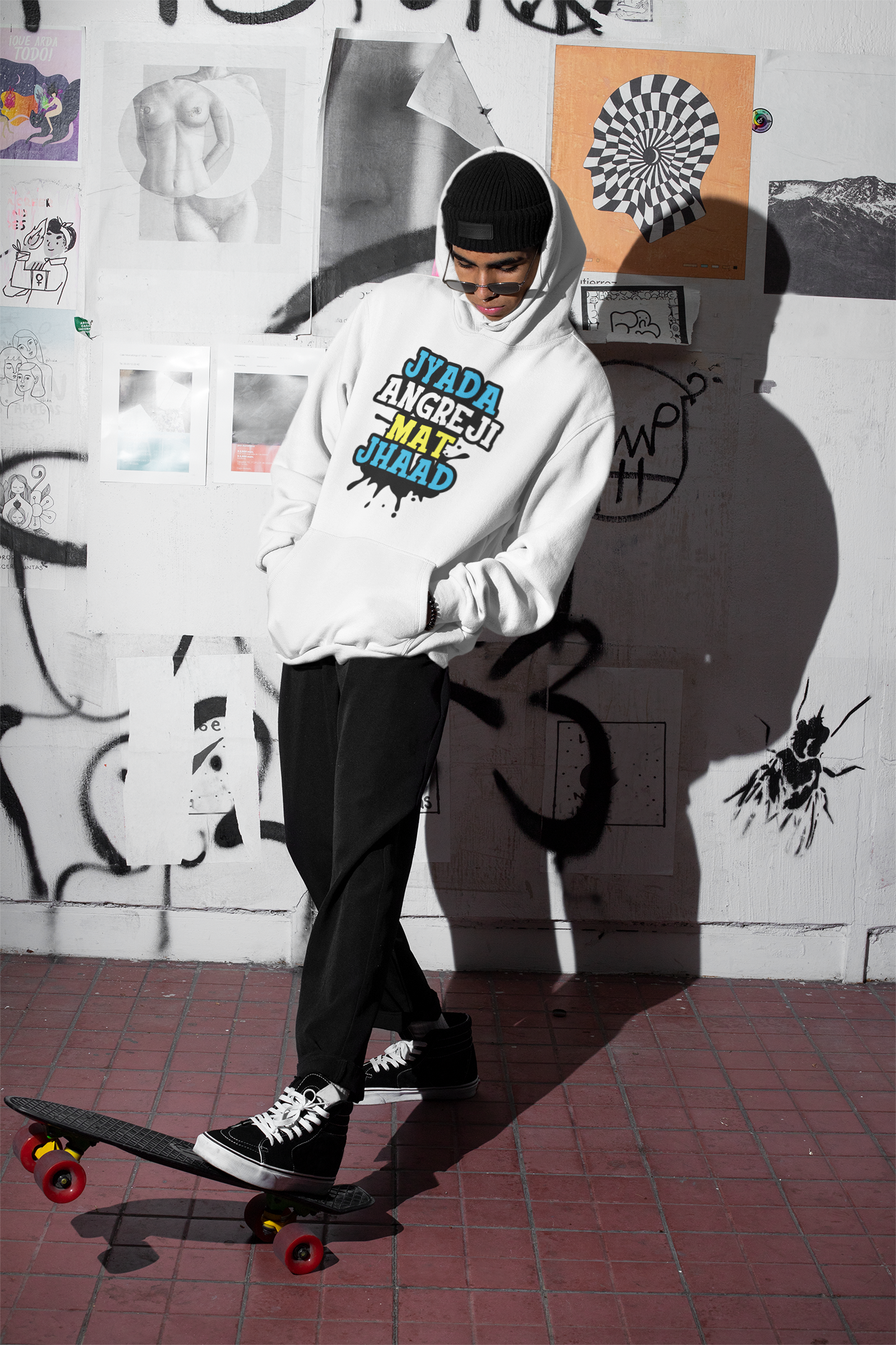 Angreji Mat Jhaad Desi Men Hoodies-FunkyTeesClub