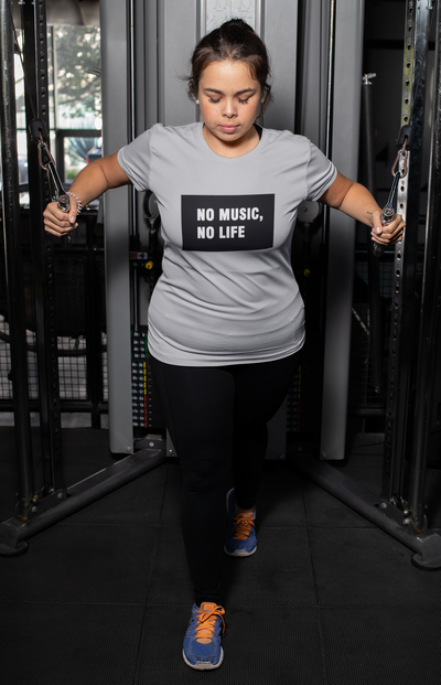 No Music No Life Women Half Sleeves T-shirt- FunkyTeesClub