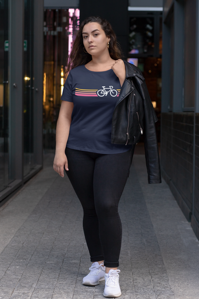 Cycle Women Half Sleeves T-shirt- FunkyTeesClub