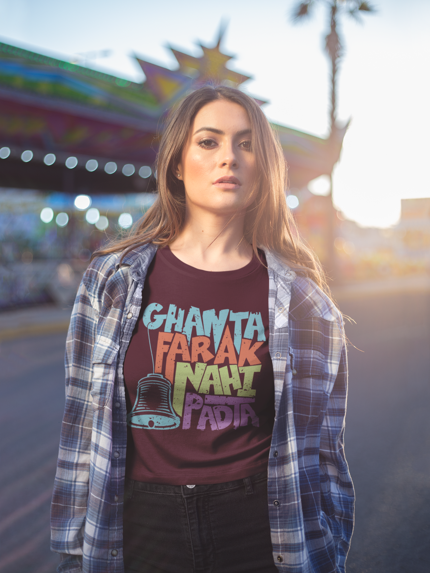 Ghanta Farak Women Half Sleeves T-shirt- FunkyTeesClub