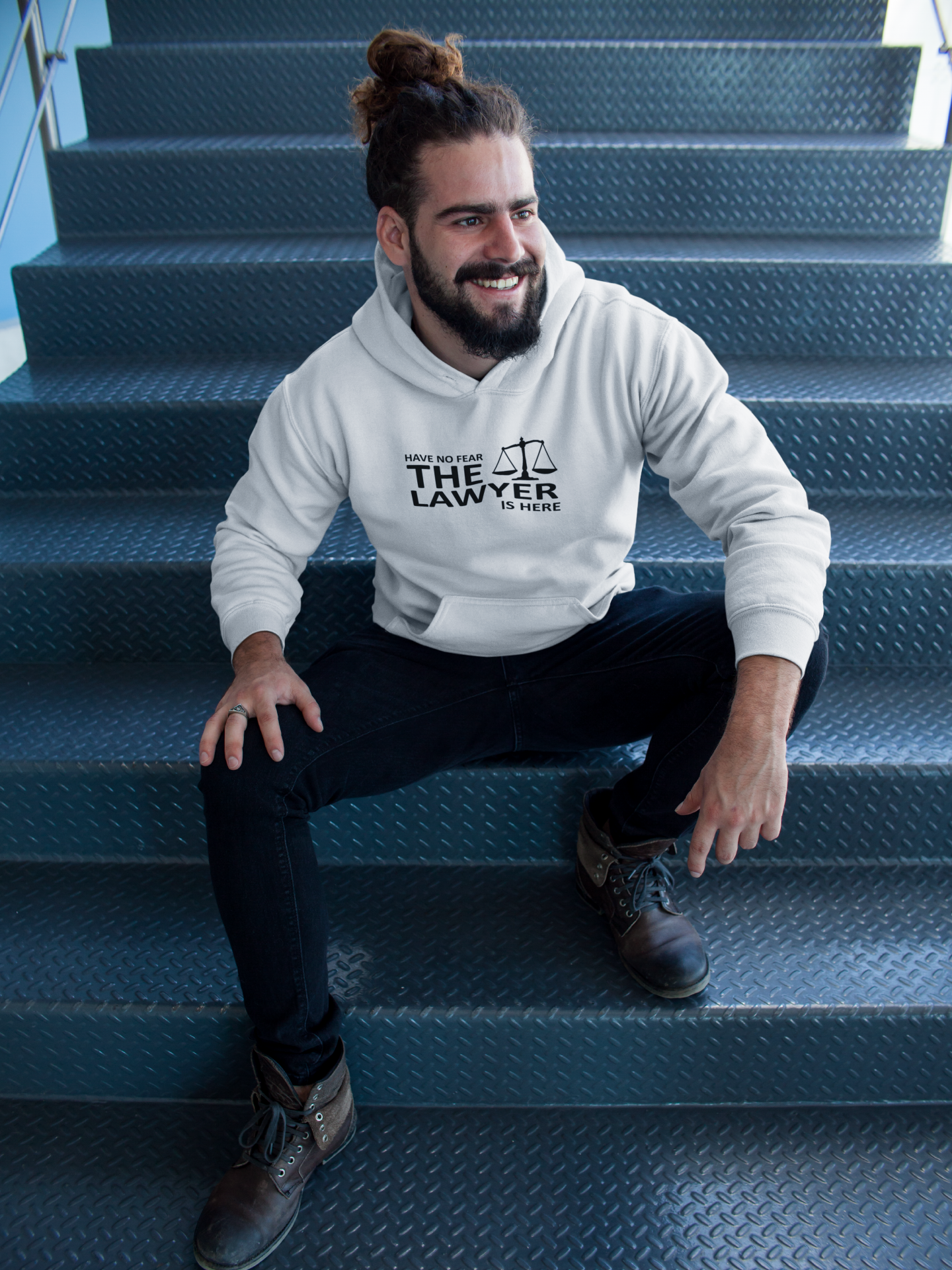 Have No Fear The Lawyer Is Here Men Hoodies-FunkyTeesClub