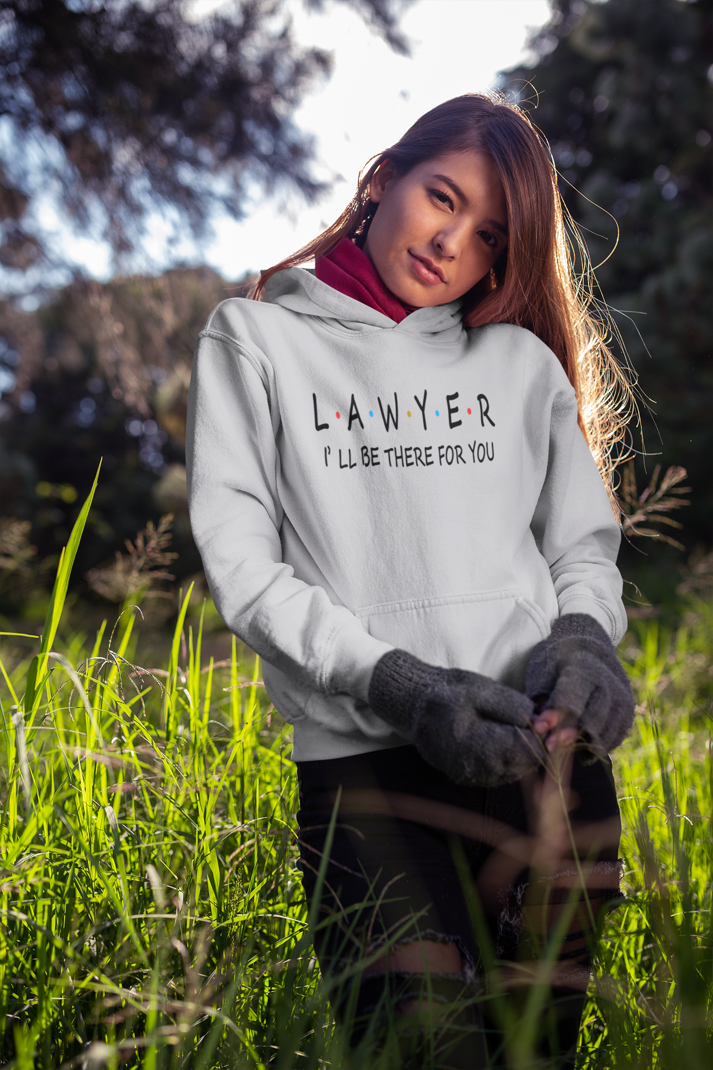 Lawyer I Will Be Their For You Hoodies for Women-FunkyTeesClub