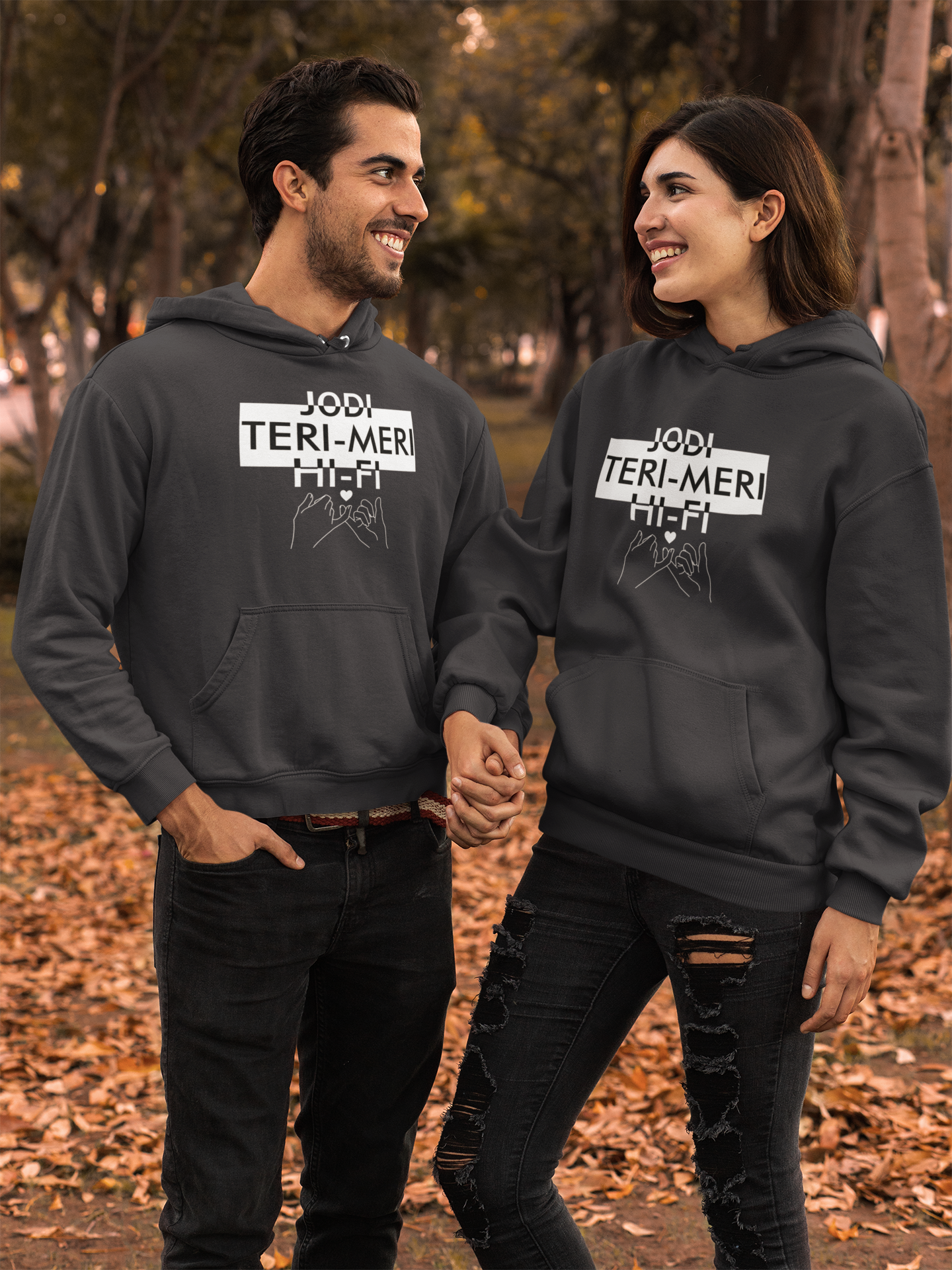 Jodi Teri Meri Couple Hoodie-FunkyTeesClub