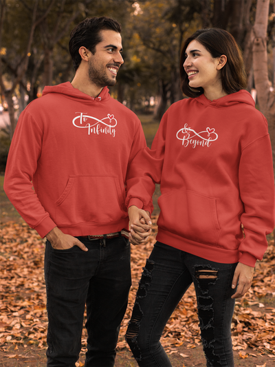 To Infinity Couple Hoodie-FunkyTeesClub