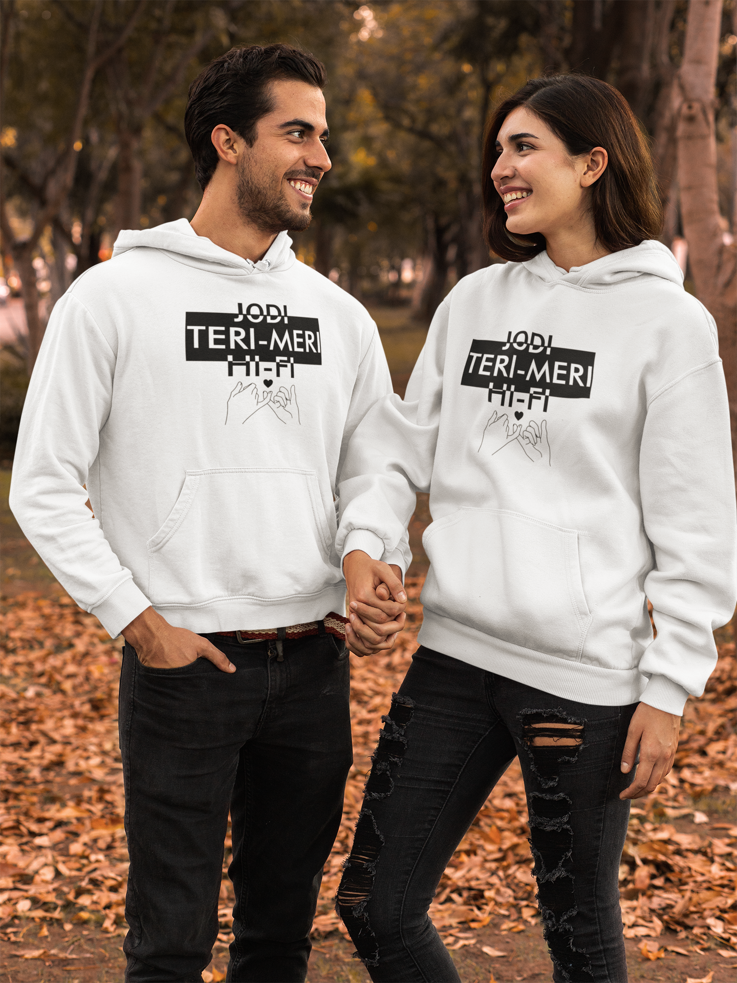 Jodi Teri Meri Couple Hoodie-FunkyTeesClub