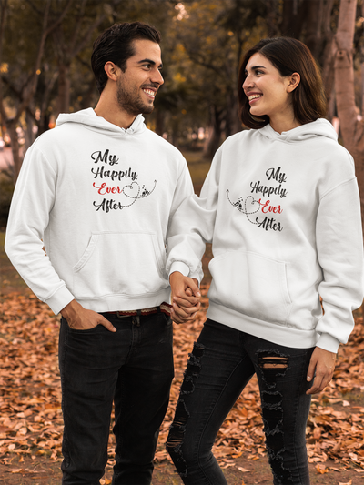My Happily Ever After Couple Hoodie-FunkyTeesClub