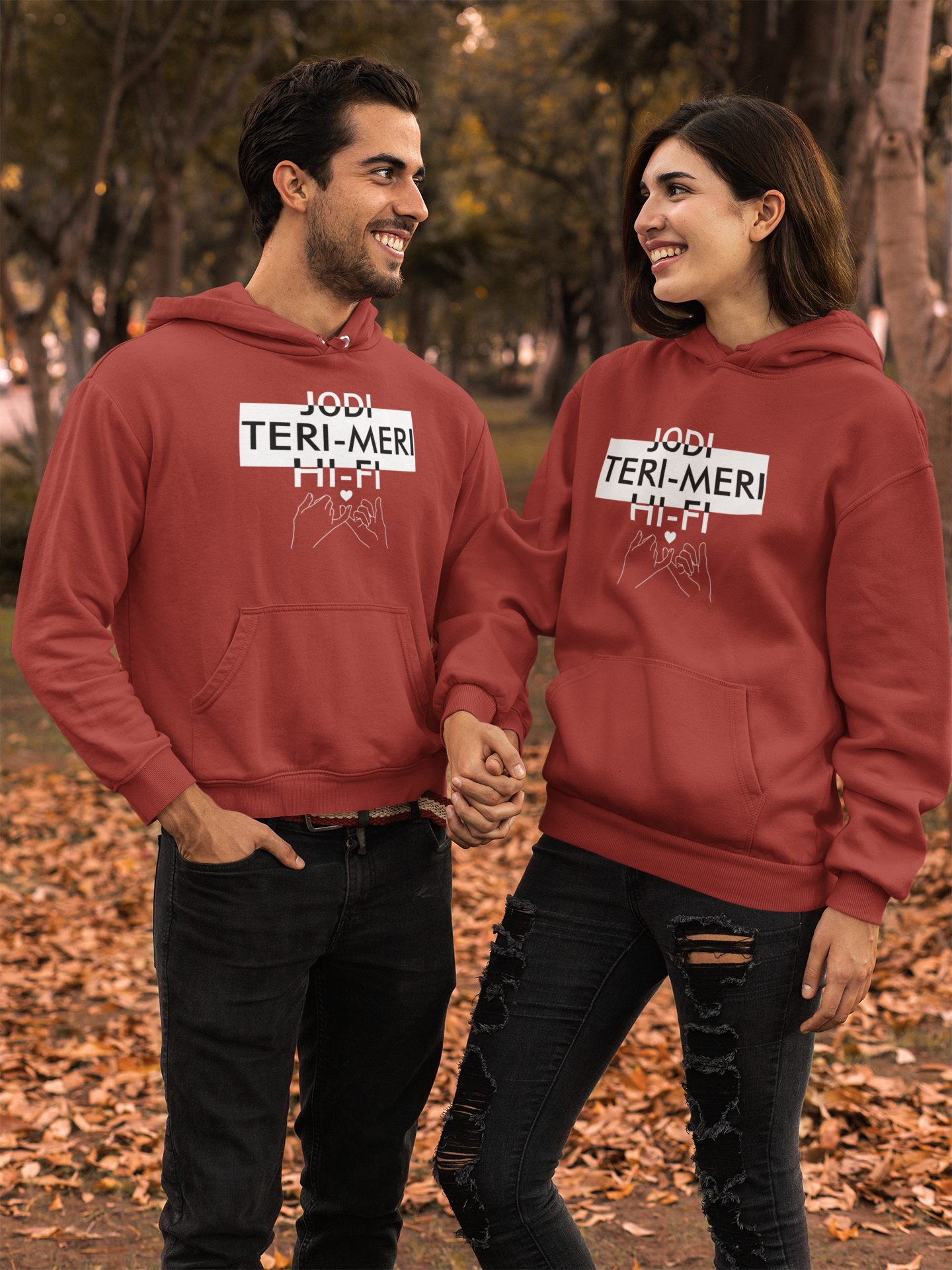 Jodi Teri Meri Couple Hoodie-FunkyTeesClub