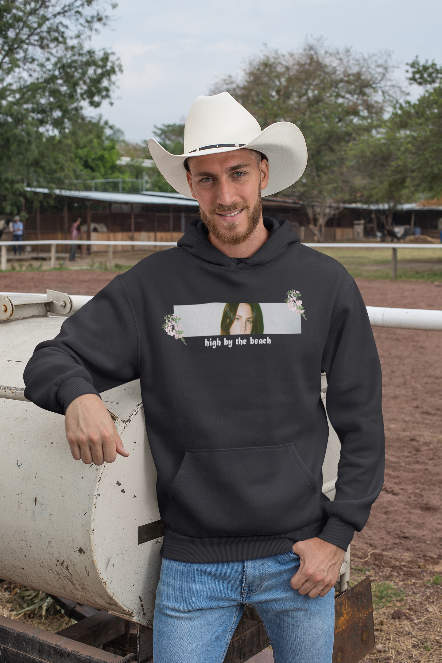 High By The Beach Men Hoodies-FunkyTeesClub