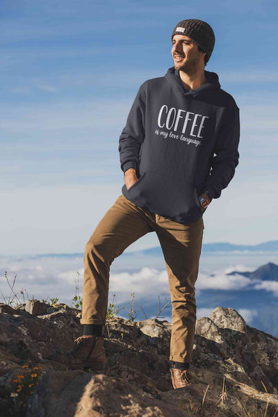 Coffee Is My Love Language Men Hoodies-FunkyTeesClub