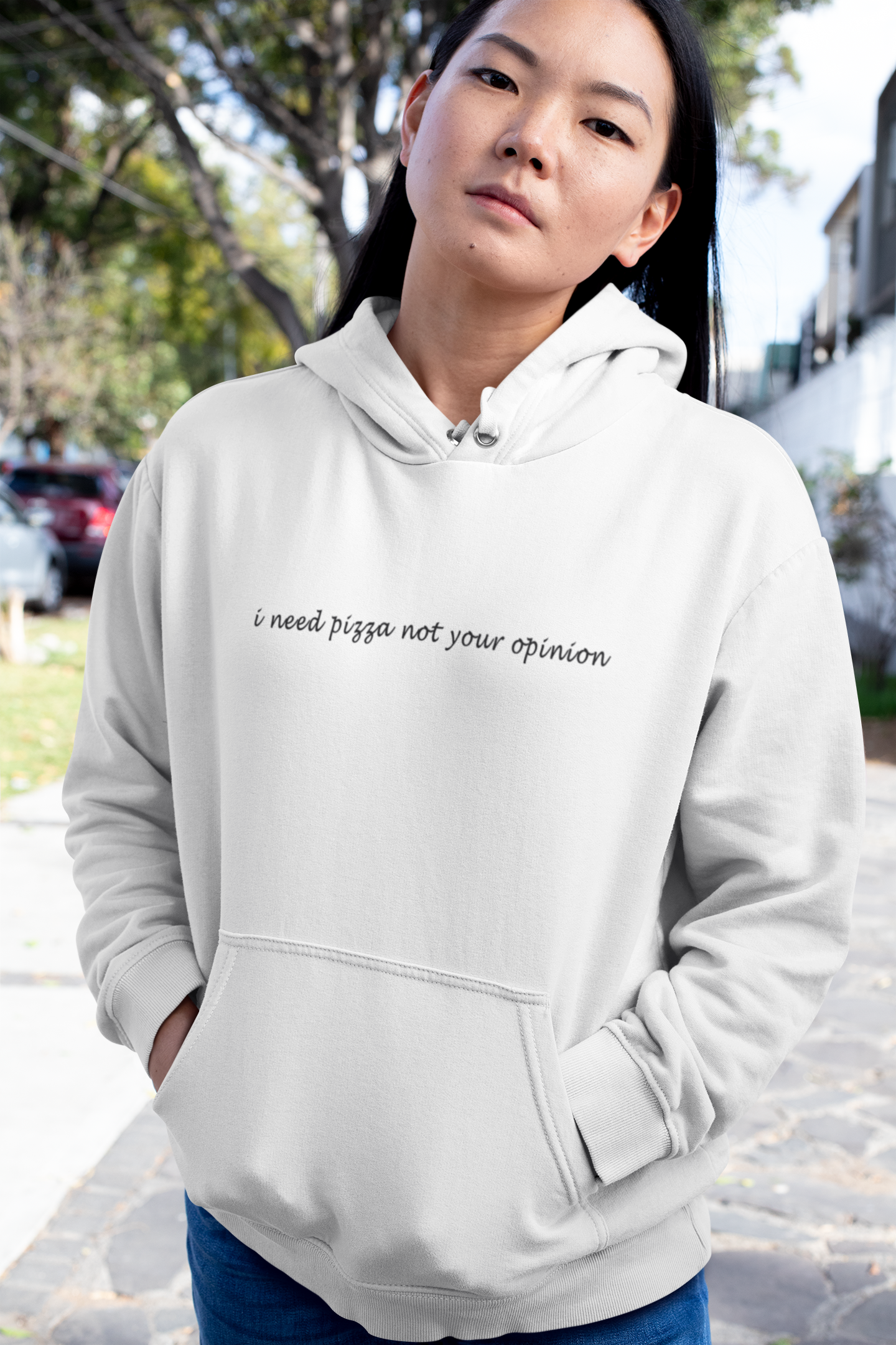 I Need Pizza Not Your Opinion Hoodies for Women-FunkyTeesClub