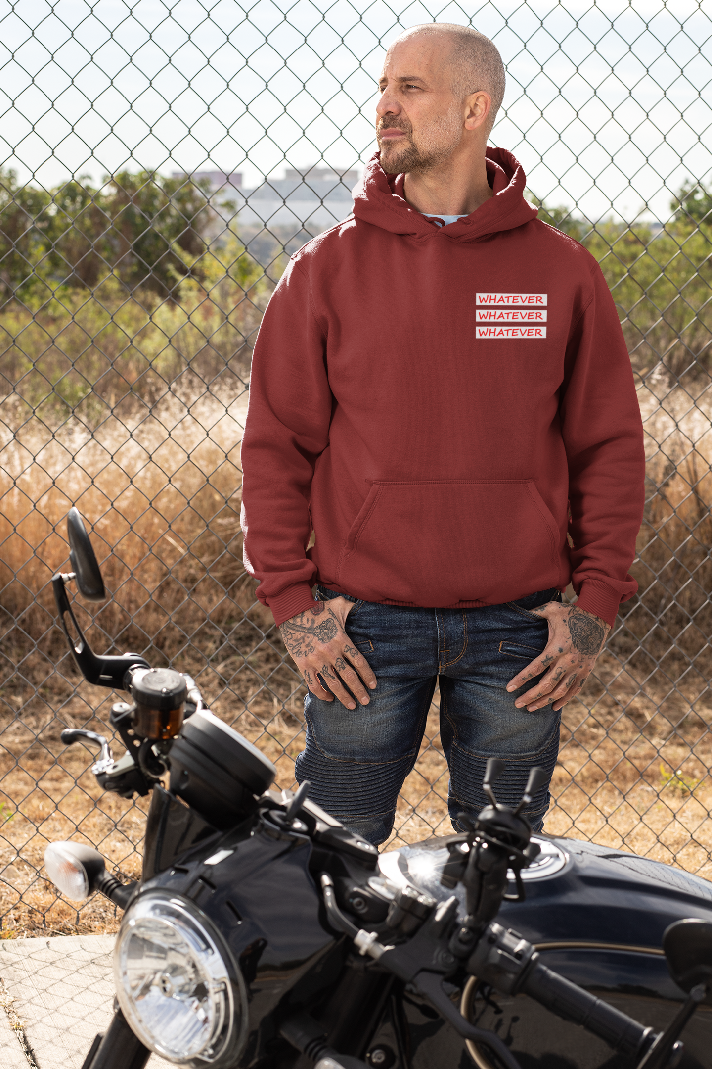 Whatever Men Hoodies-FunkyTeesClub