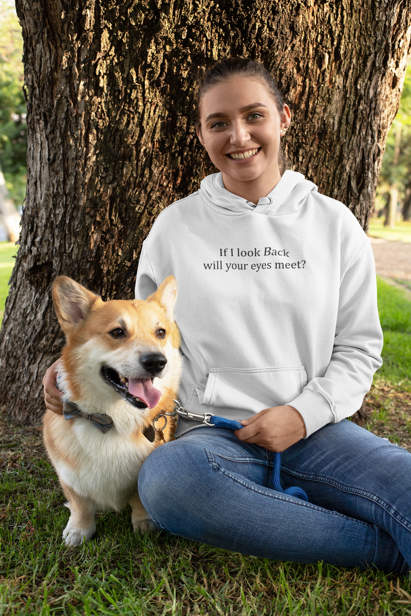 If I Look Back Will Your Eyes Meet Hoodies for Women-FunkyTeesClub