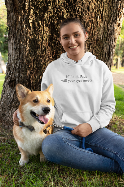 If I Look Back Will Your Eyes Meet Hoodies for Women-FunkyTeesClub