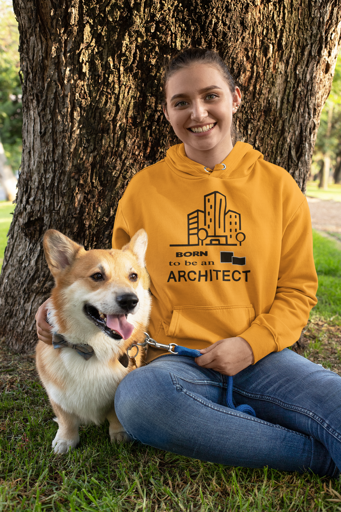 Born To Be An Architect Profession Hoodies for Women-FunkyTeesClub