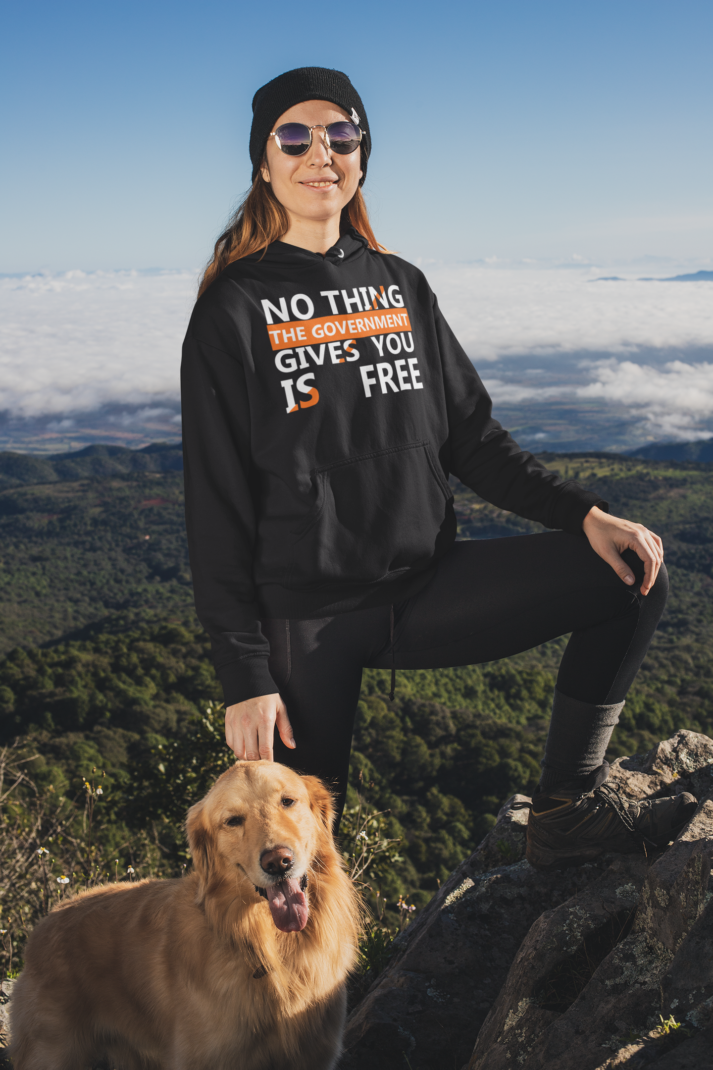 Nothing The Government Gives You Is Free Anti Government Hoodies for Women-FunkyTeesClub