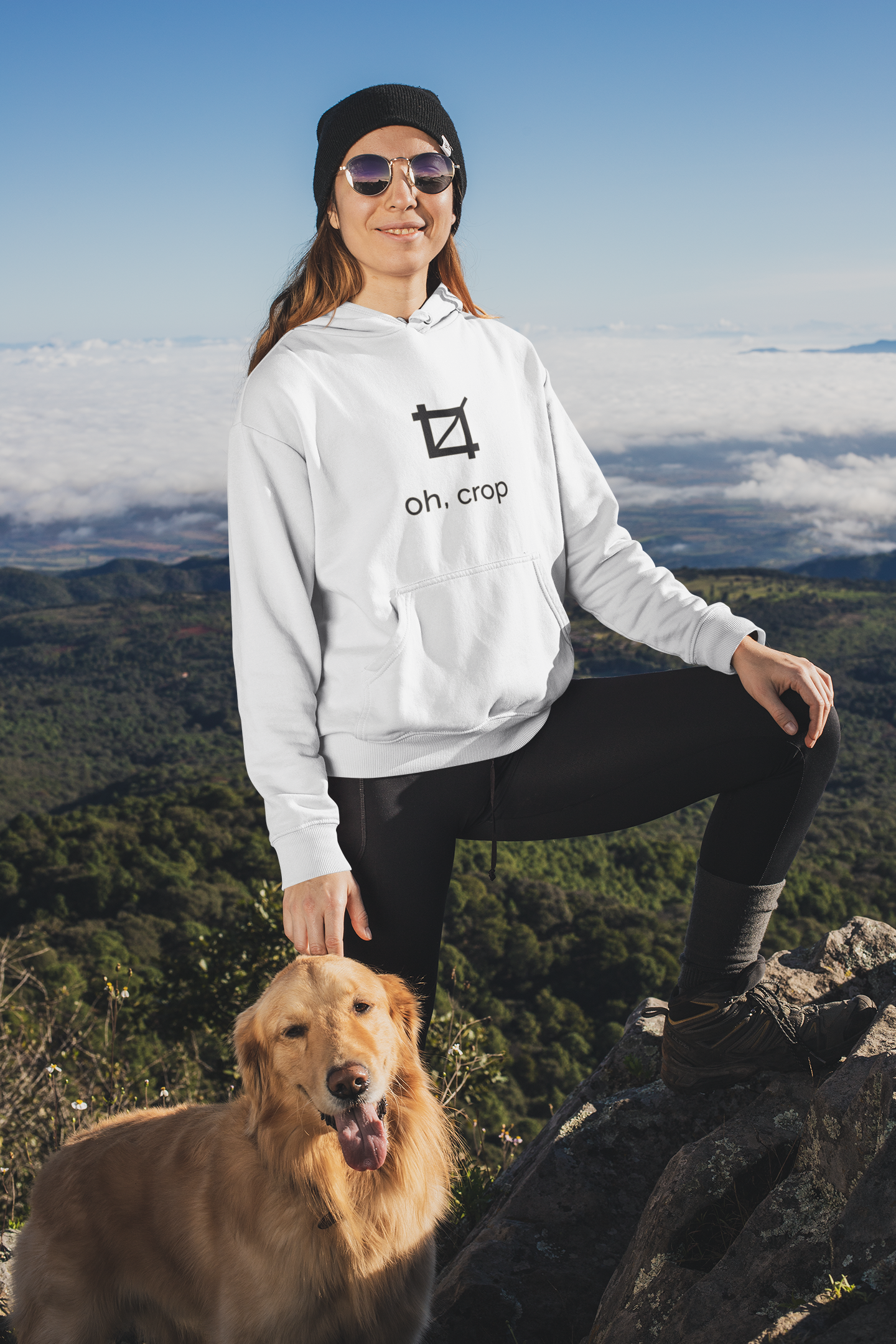Oh Crop Hoodies for Women-FunkyTeesClub