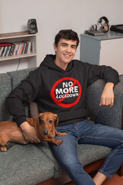 No More Lockdown Anti Government Men Hoodies-FunkyTeesClub