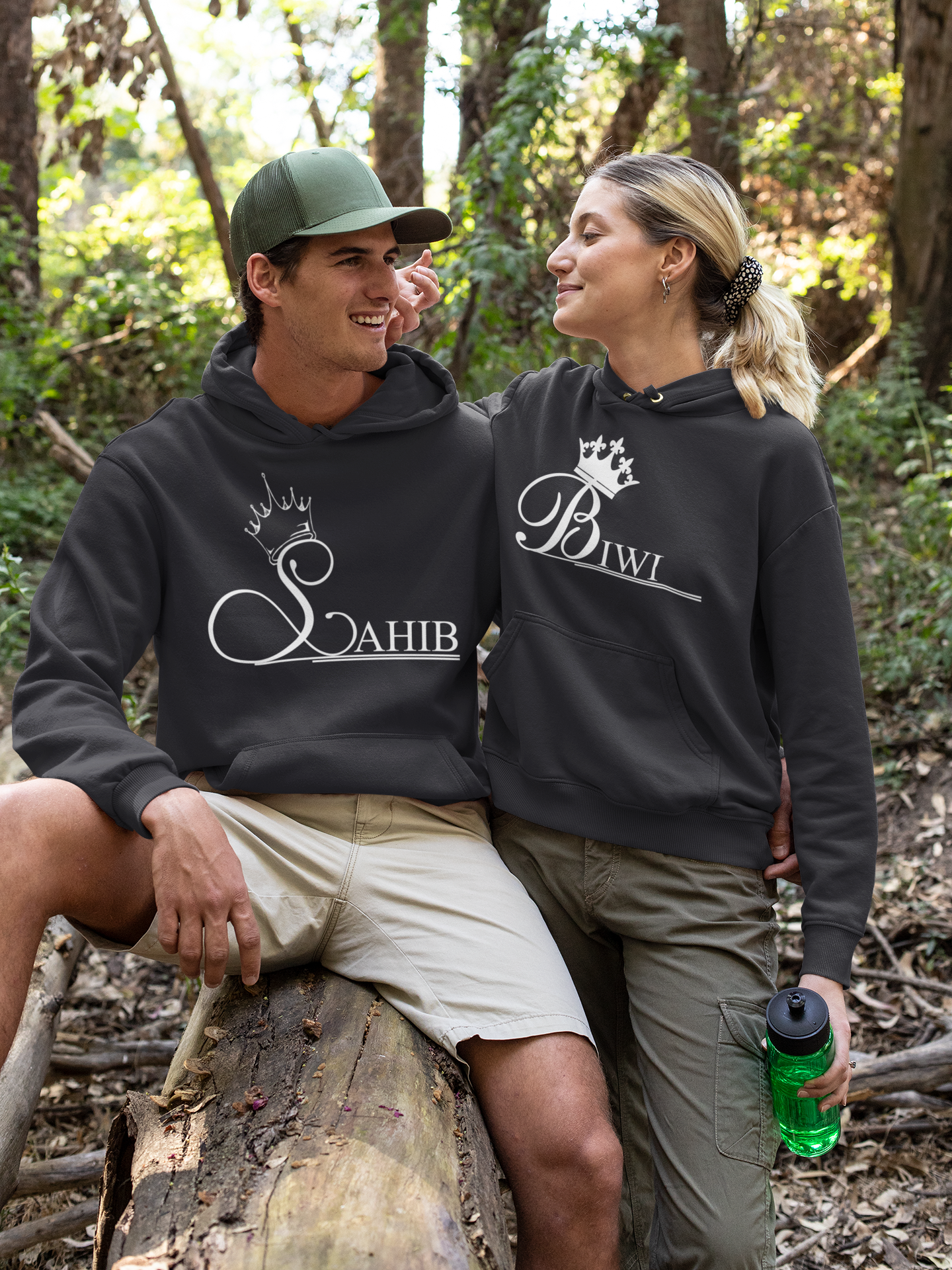 Sahib Biwi Couple Hoodie-FunkyTeesClub