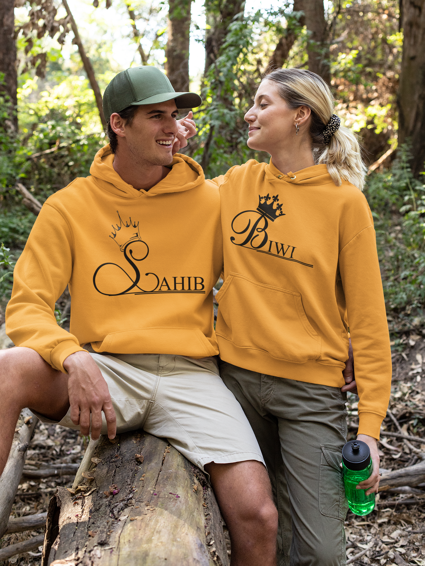 Sahib Biwi Couple Hoodie-FunkyTeesClub