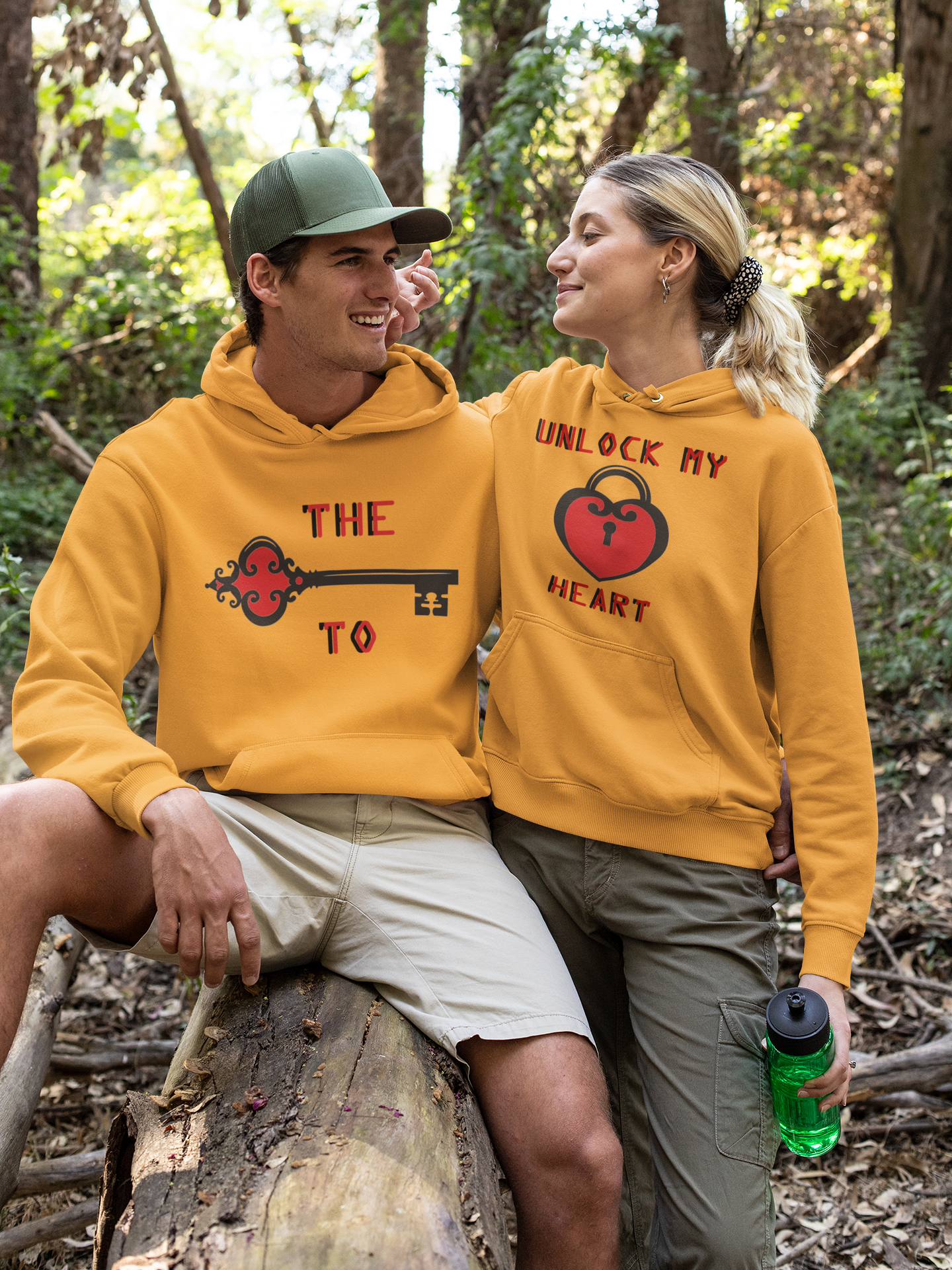 Couple Key Couple Hoodie-FunkyTeesClub