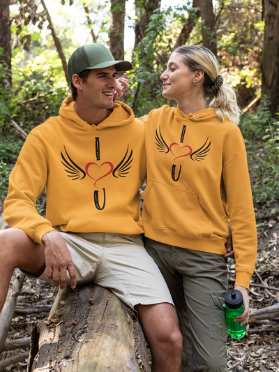 I Love U Couple Hoodie-FunkyTeesClub