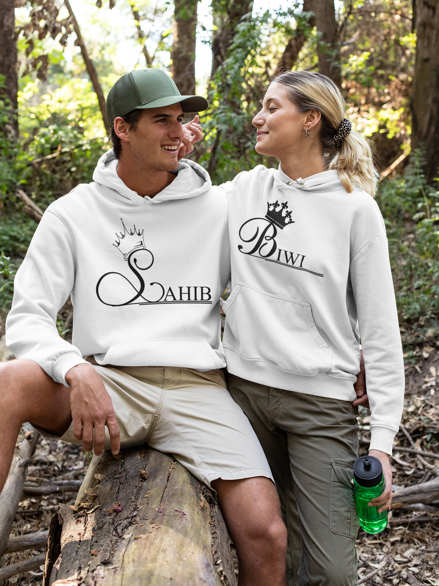 Sahib Biwi Couple Hoodie-FunkyTeesClub