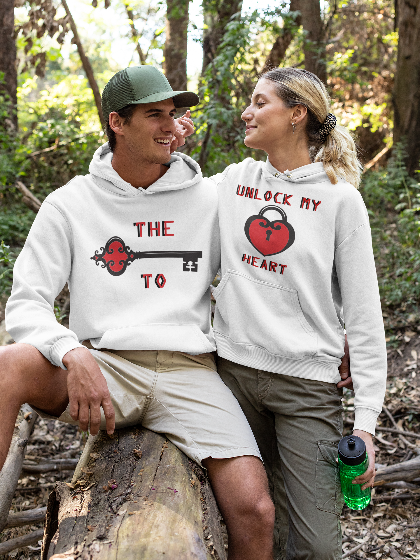 Couple Key Couple Hoodie-FunkyTeesClub
