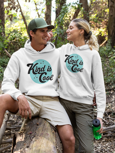 Kind Is Cool Couple Hoodie-FunkyTeesClub