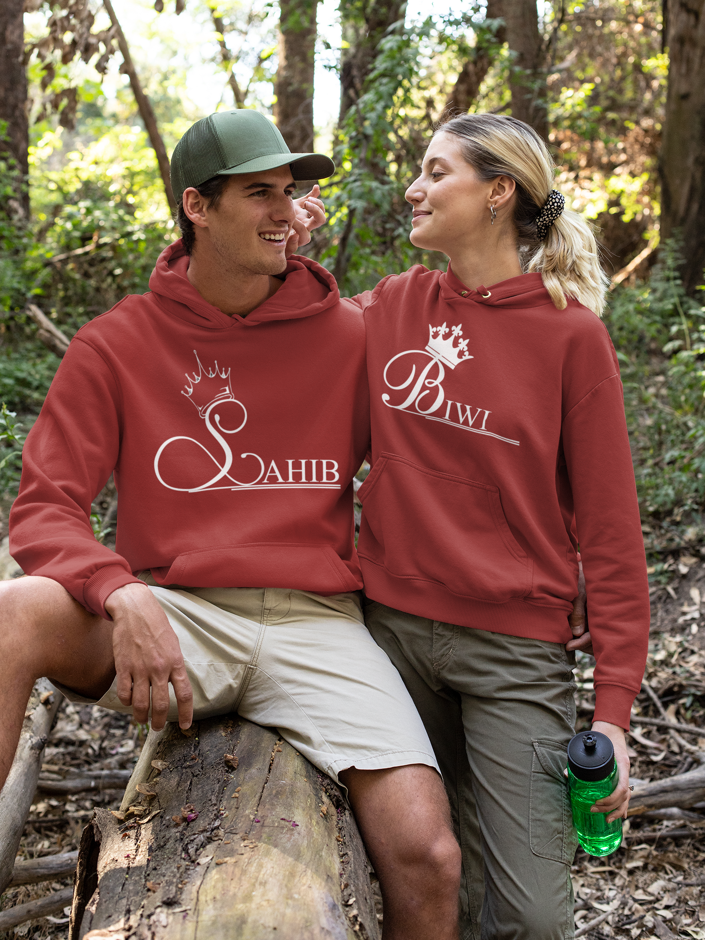 Sahib Biwi Couple Hoodie-FunkyTeesClub