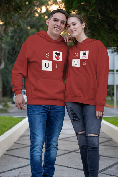 Soulmate Couple Hoodie-FunkyTeesClub