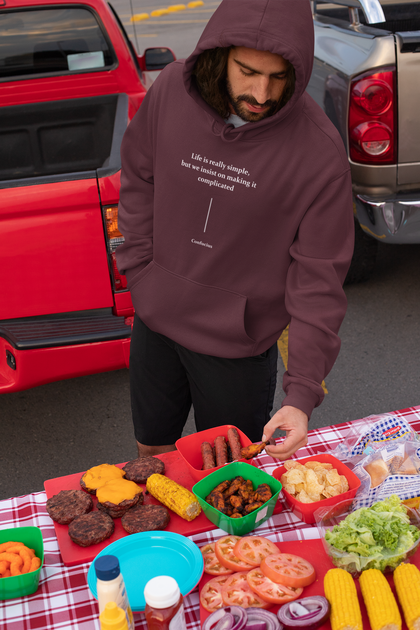 Life Is Really Simple Quotes Men Hoodies-FunkyTeesClub