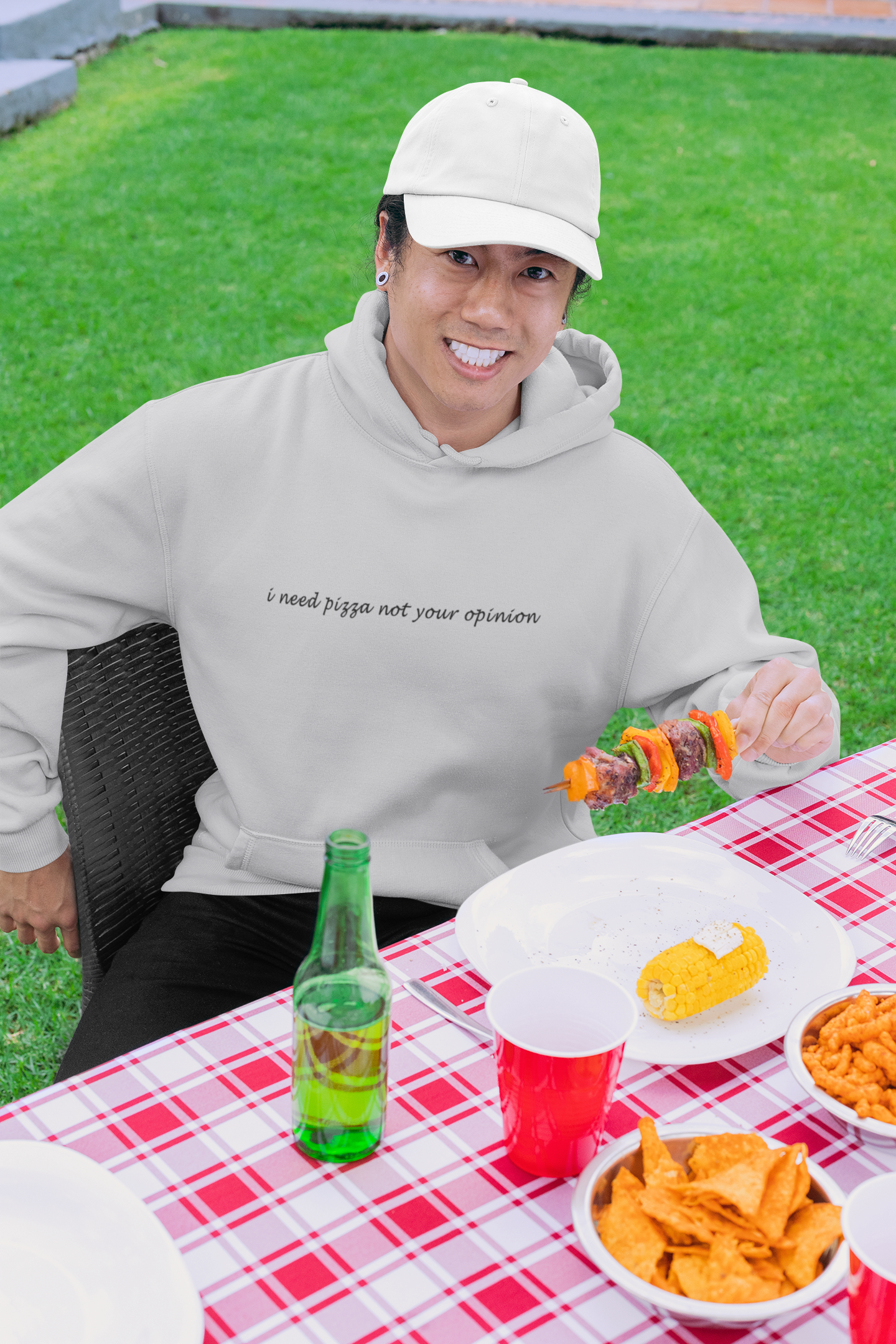 I Need Pizza Not Your Opinion Men Hoodies-FunkyTeesClub