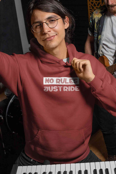 No Rules Just Ride Men Hoodies-FunkyTeesClub