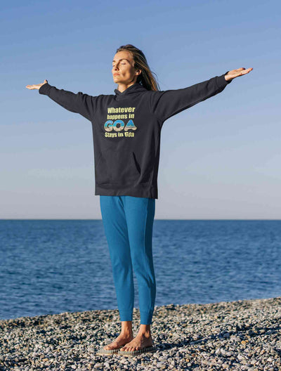 Whatever Happens In Goa Stays In Goa Hoodies for Women-FunkyTeesClub