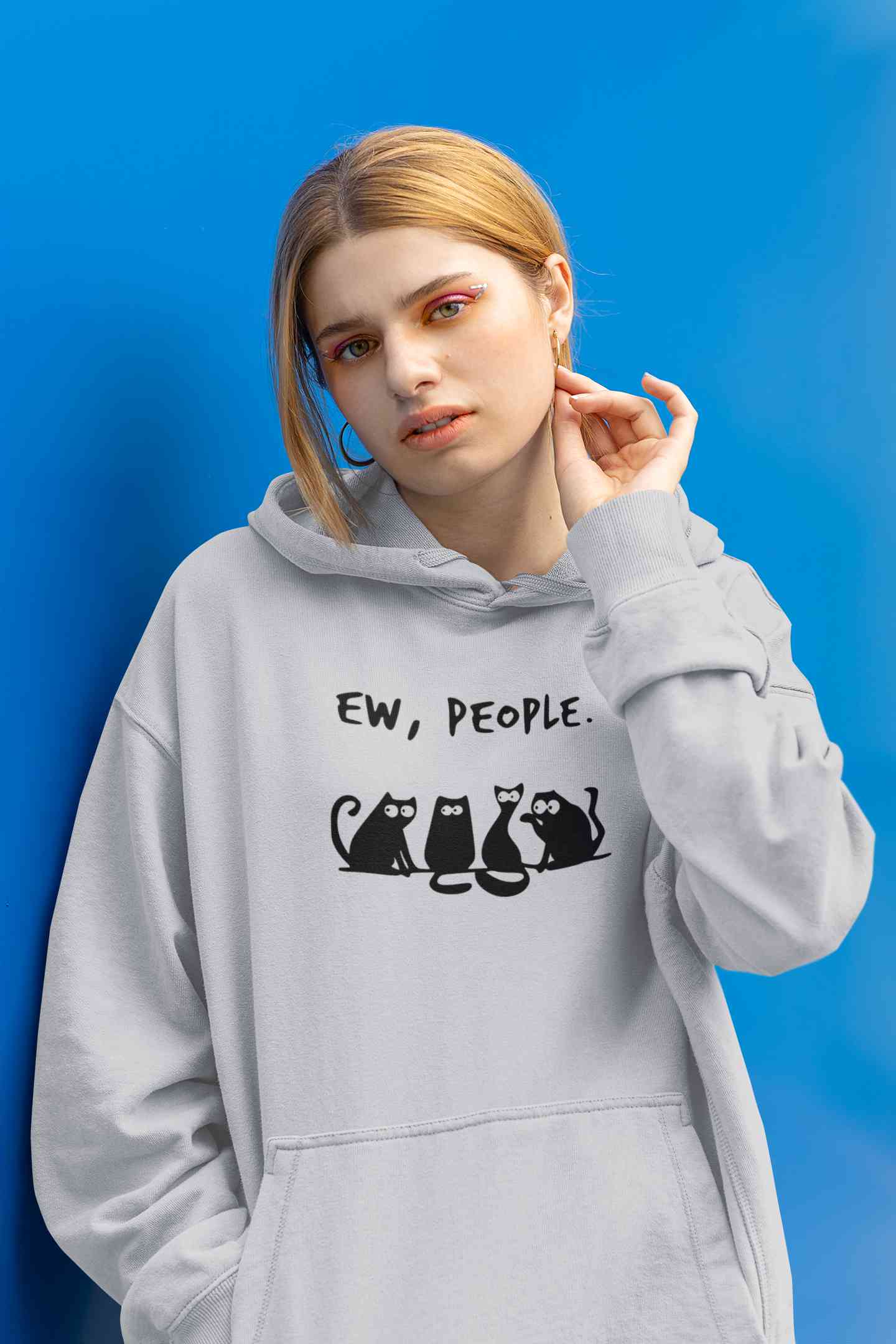 Ew People Hoodies for Women-FunkyTeesClub