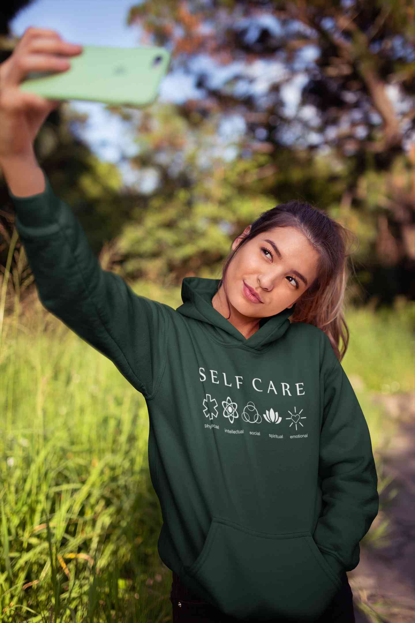 Self Care Hoodies for Women-FunkyTeesClub