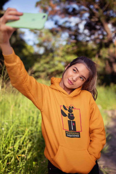 Professional Overthinker Hoodies for Women-FunkyTeesClub