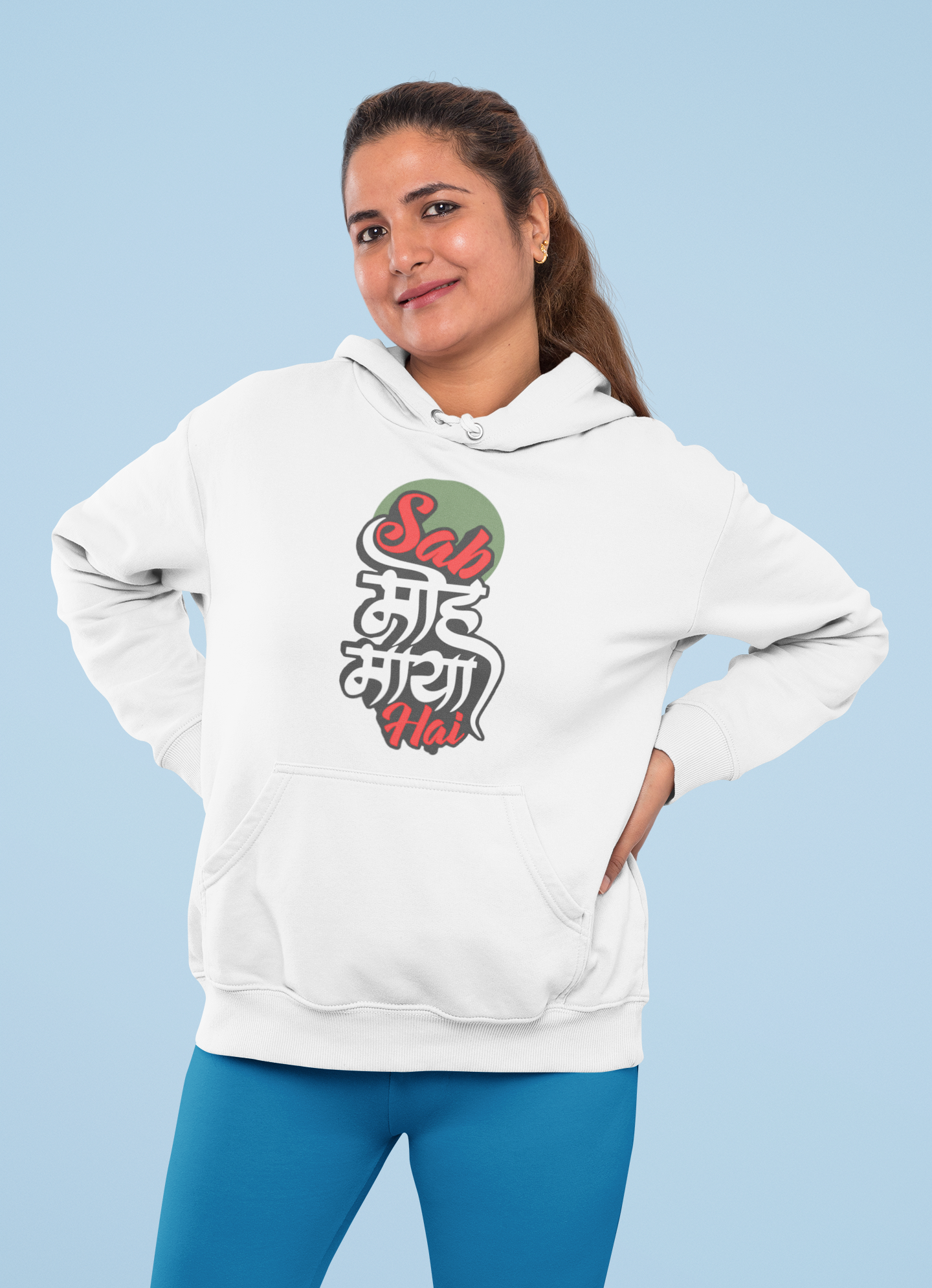 Sab Moh Maaya Desi Hoodies for Women-FunkyTeesClub
