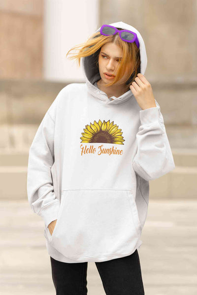 Hello Sunshine Hoodies for Women-FunkyTeesClub