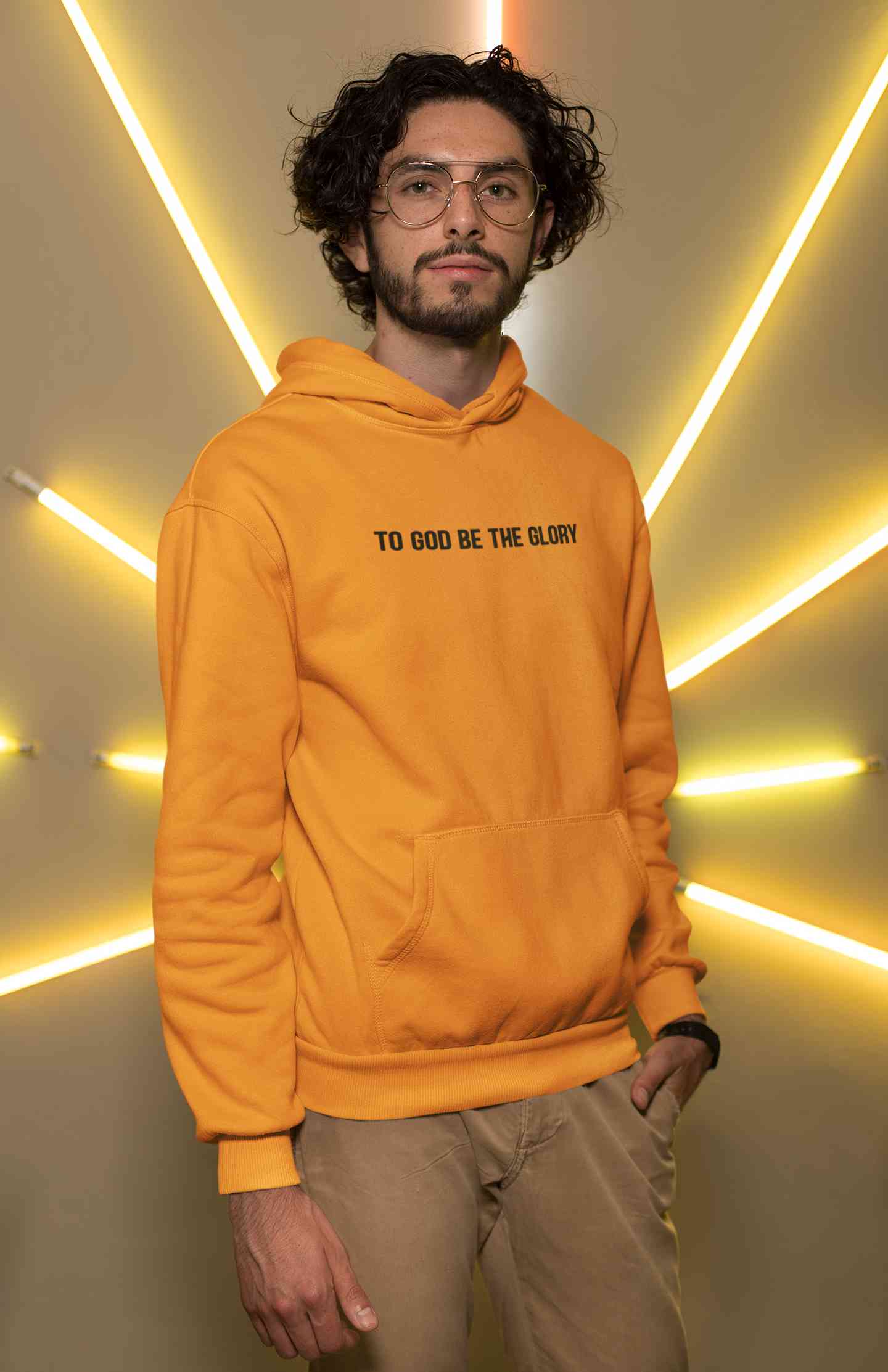 To God Be The Glory Minimals Men Hoodies-FunkyTeesClub