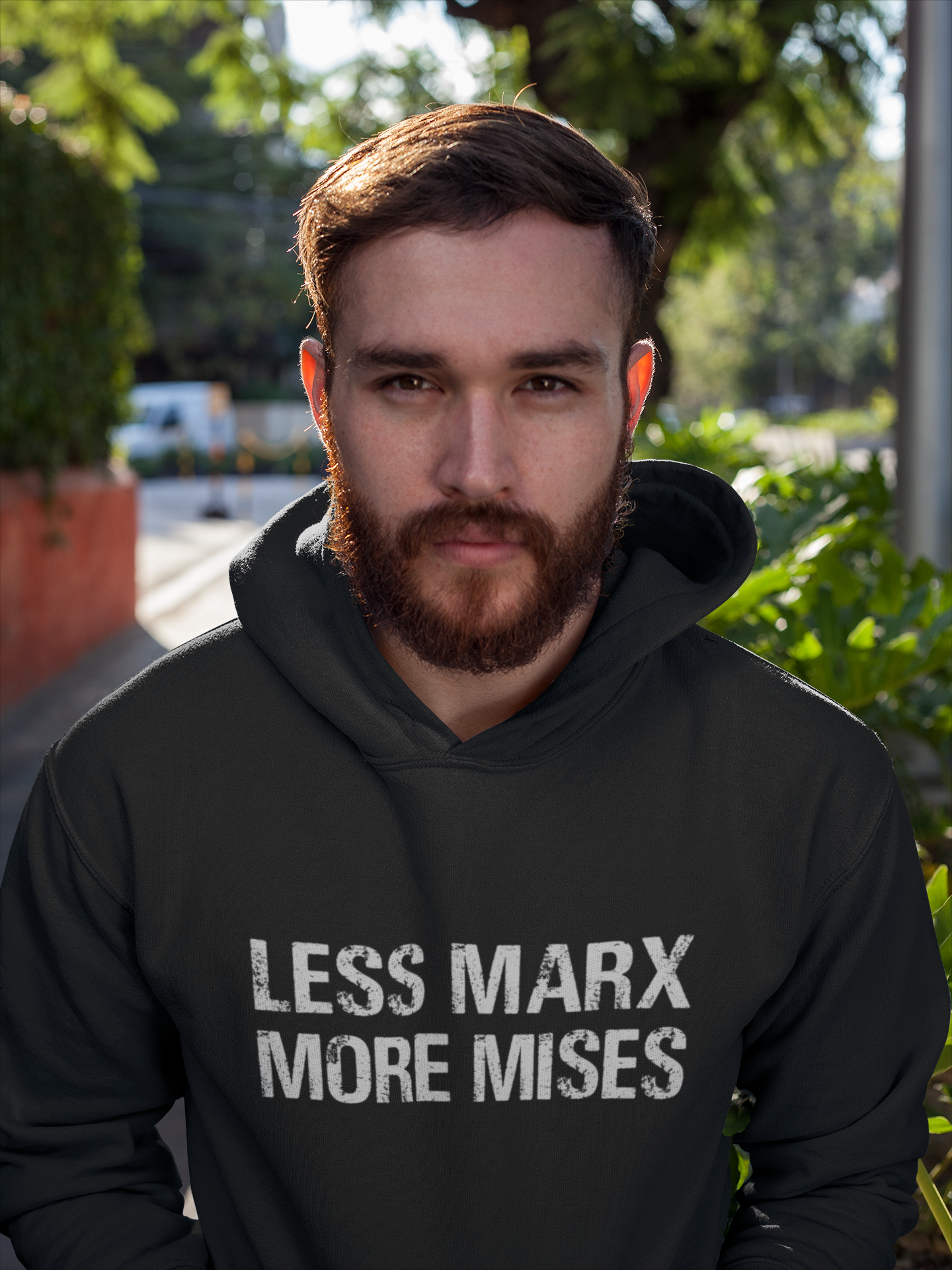 Libertarian Anti Socialist Less Marx More Mises Anti Government Men Hoodies-FunkyTeesClub