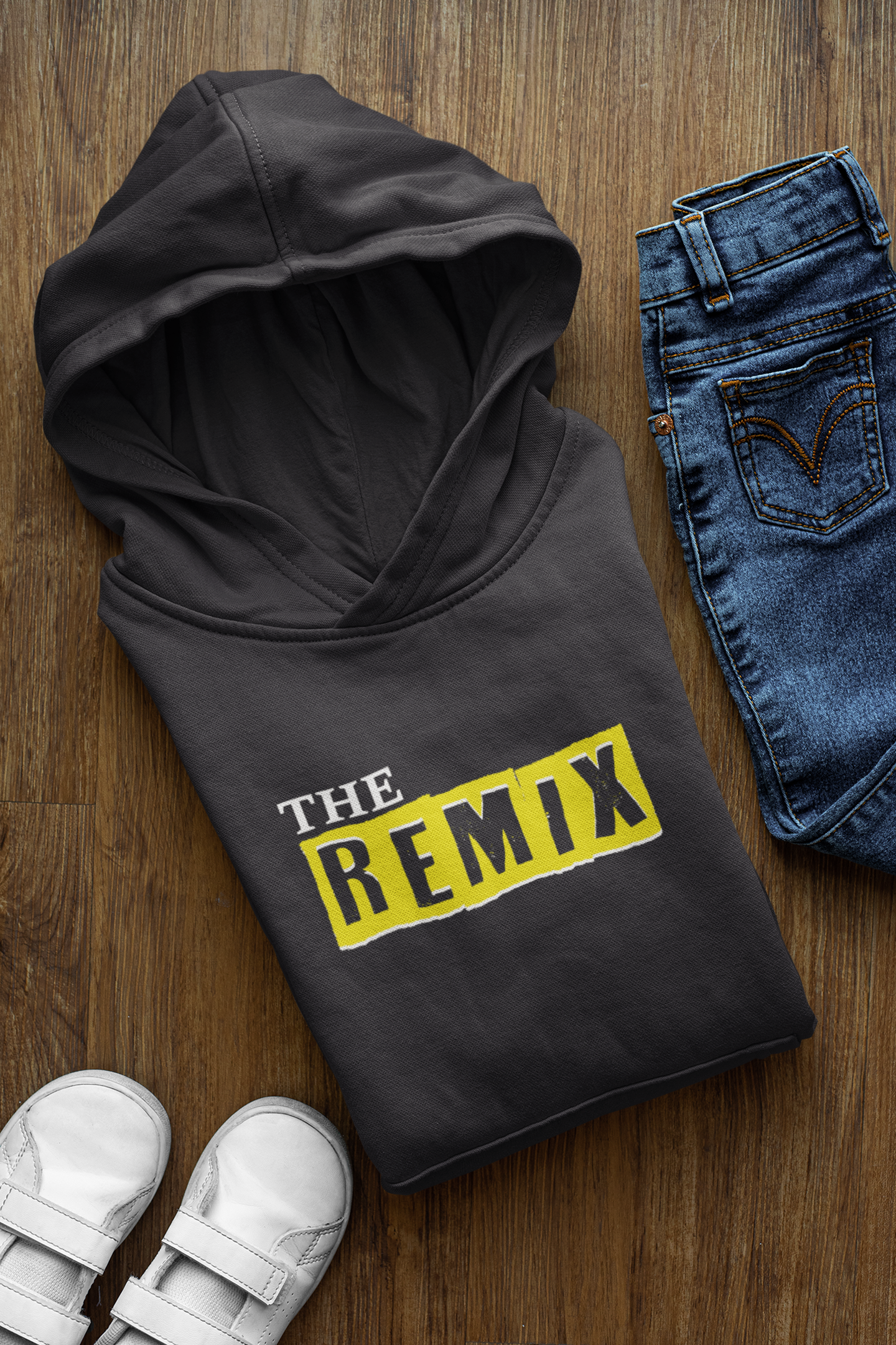 The Original Father and Son Black Matching Hoodies- FunkyTeesClub