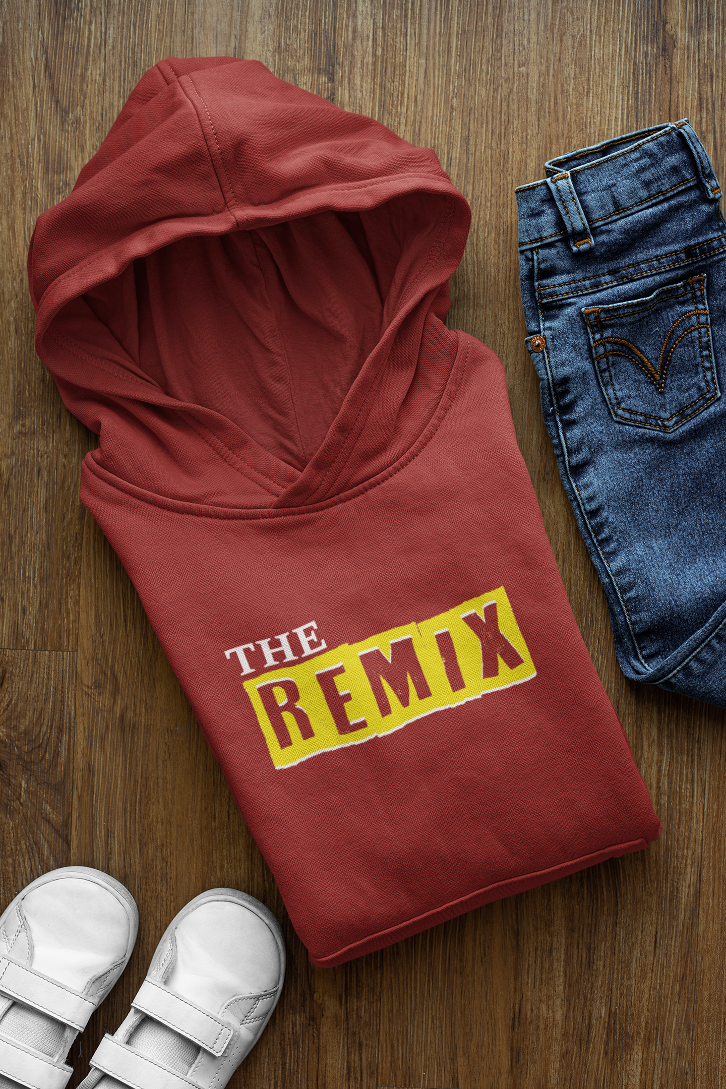 The Original Father and Son Red Matching Hoodies- FunkyTeesClub
