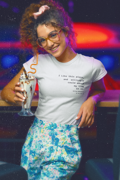 I Like This Place Quotes Women Half Sleeves T-shirt- FunkyTeesClub