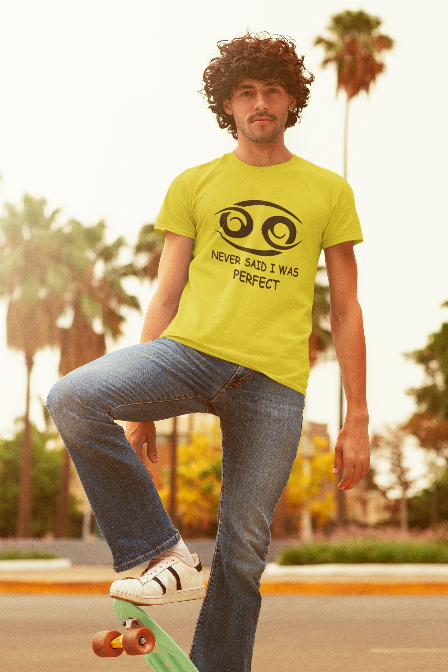 Cancer Zodiac Sign Mens Half Sleeves T-shirt- FunkyTeesClub
