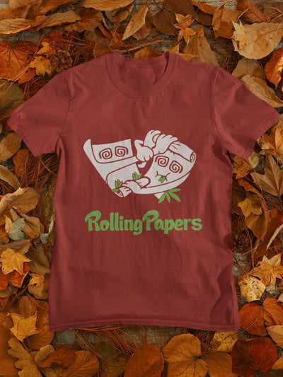 Rolling Paper Pub And Beer Mens Half Sleeves T-shirt- FunkyTeesClub - Funky Tees Club