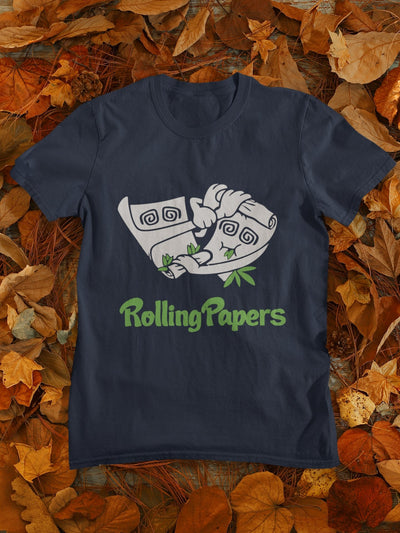 Rolling Paper Pub And Beer Mens Half Sleeves T-shirt- FunkyTeesClub - Funky Tees Club