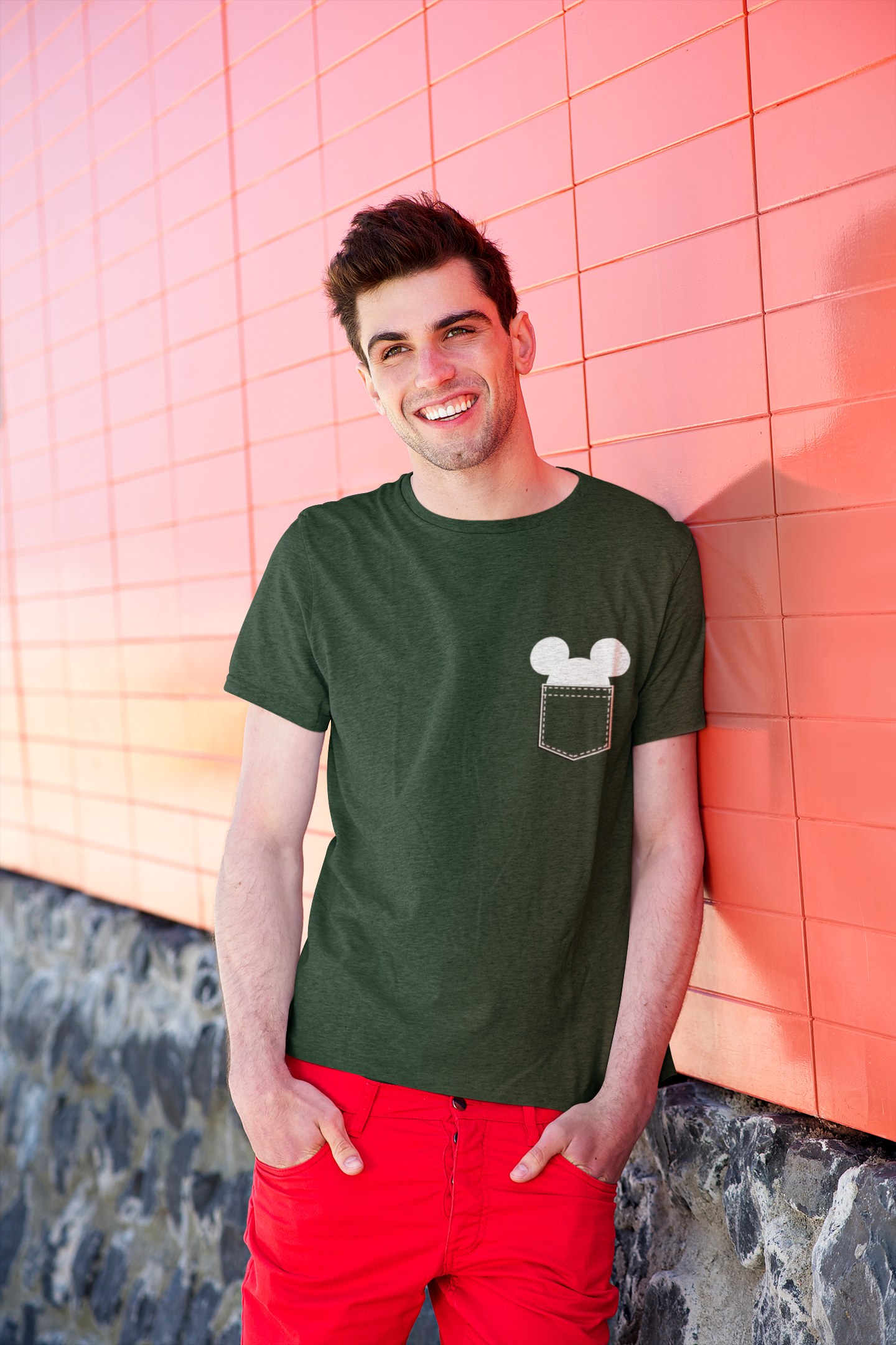 Mickey Mens Half Sleeves T-shirt- FunkyTeesClub