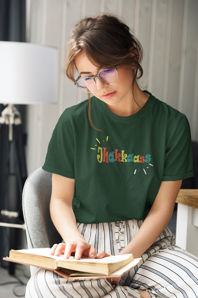 Jhakassas Women Half Sleeves T-shirt- FunkyTeesClub